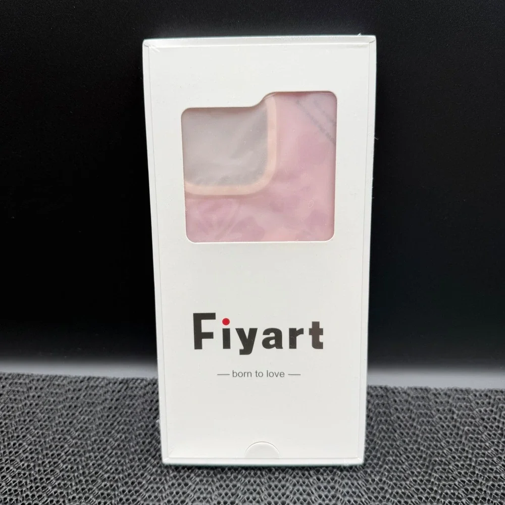 Fiyart Pink Floral iPhone Case 6.9 Inch Screen Protective Smartphone Cover New